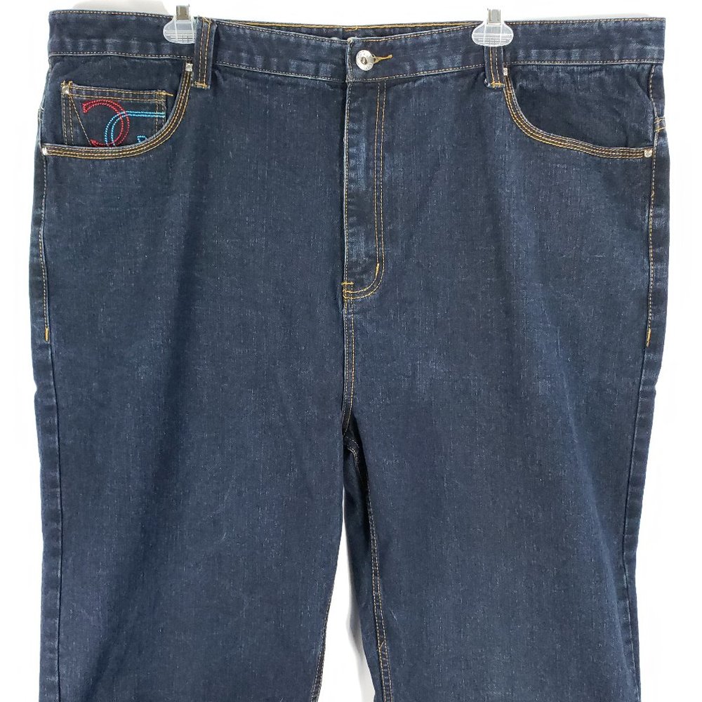 Coogi Denim Shorts Mens 48 Blue Distressed Union Jack Flag